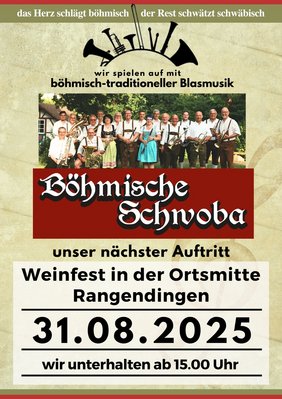 Weinfest in der Ortsmitte Rangendingen